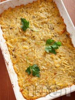 Класически картофен пататник на фурна - лесна и бърза рецепта - снимка на рецептата Класически картофен пататник на фурна - лесна и бърза рецепта - снимка на рецептата